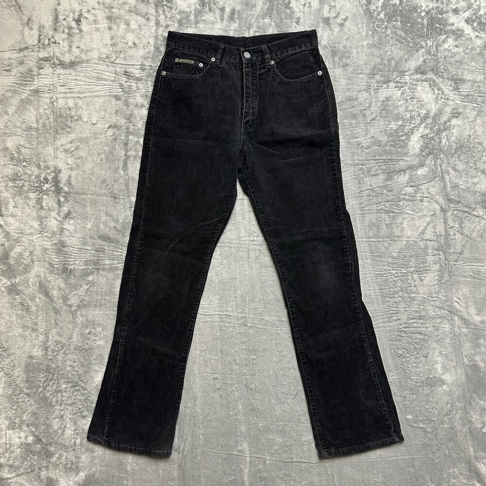 Calvin Klein Straight Leg Corduroy Pants Women's Size 9 Black‎